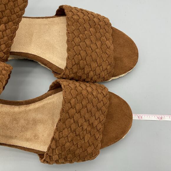 NEW Bella Vita Women’s Mariela Espadrille Wedge Sandals Brown Size 11W - Picture 7 of 10